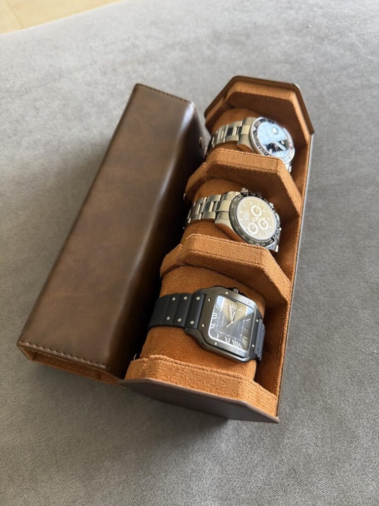 3-Slot PU Leather Roll product view 3