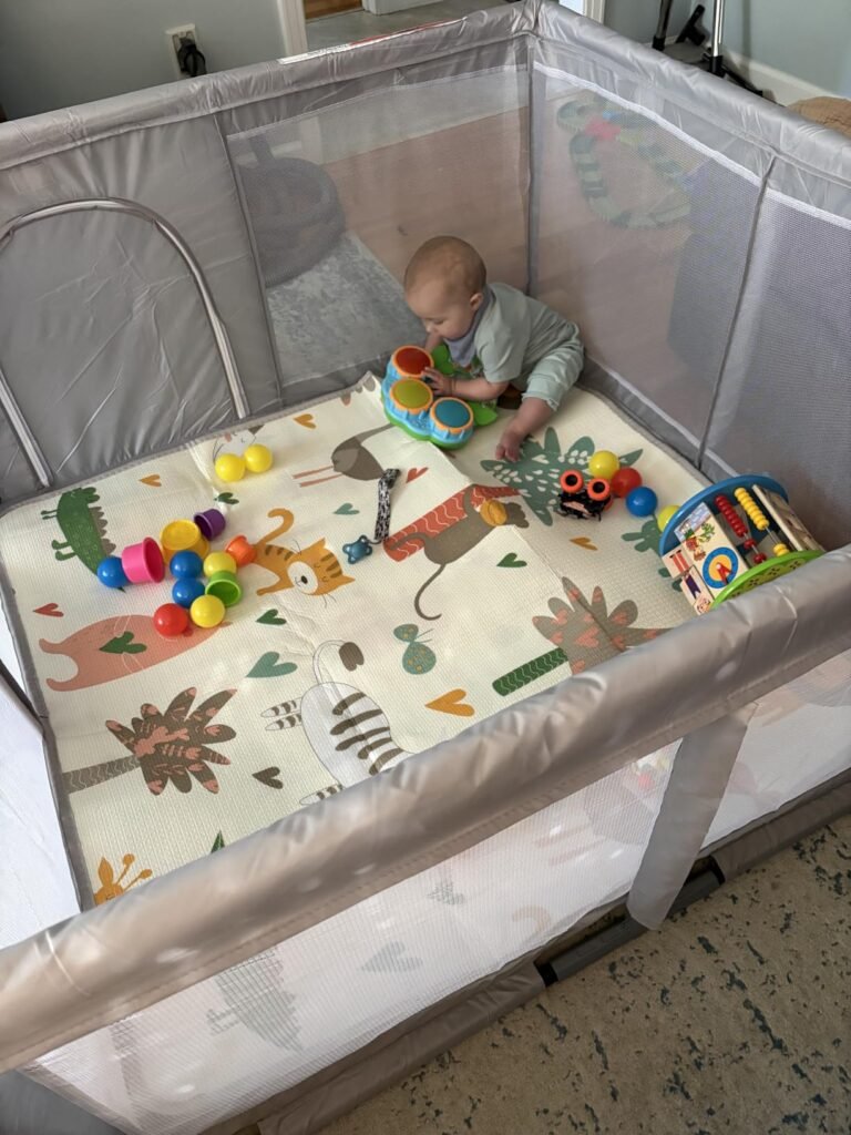 Jaobeem Playpen with Mat product view 2