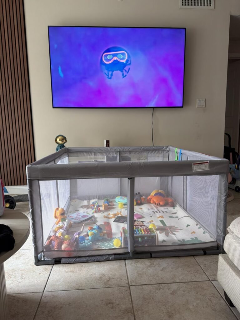 Jaobeem Playpen with Mat product view 3