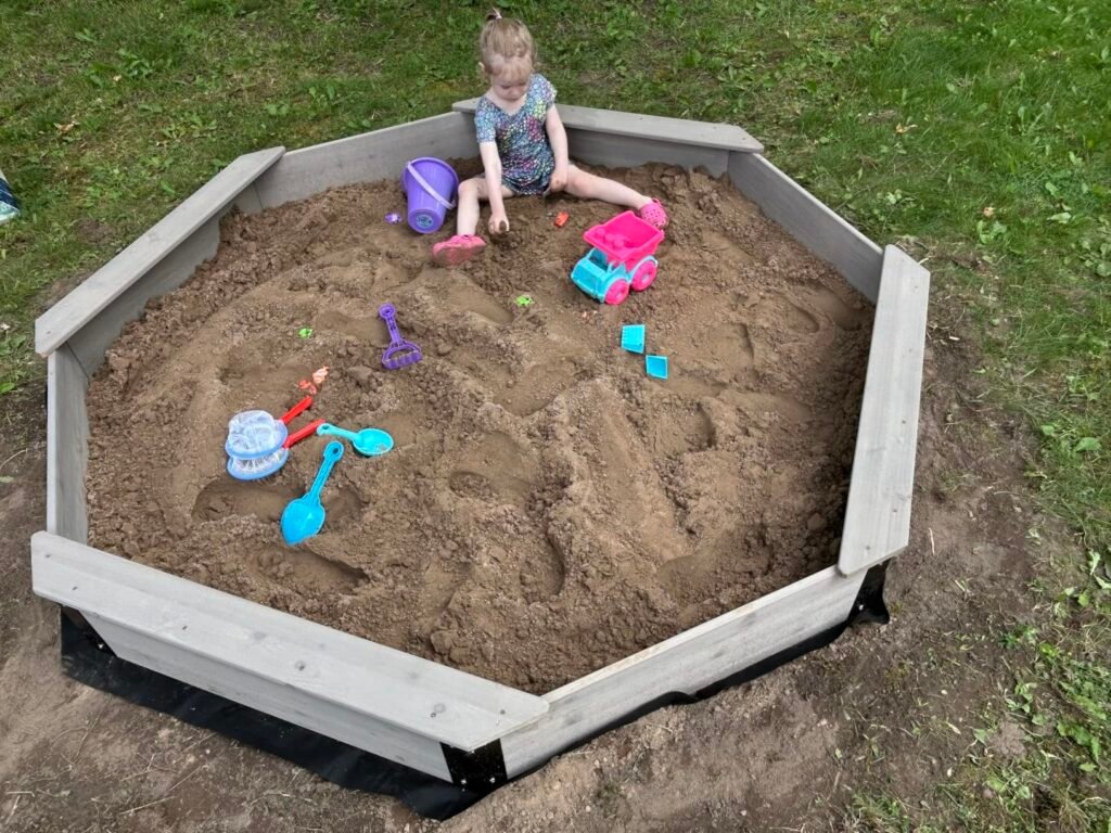 Octagon Cedar Sandbox product view 3