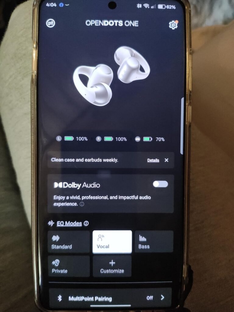 Shokz OpenDots ONE product view 2