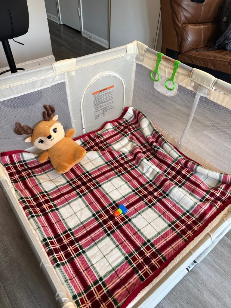 Uanlauo Beige Playpen product view 1