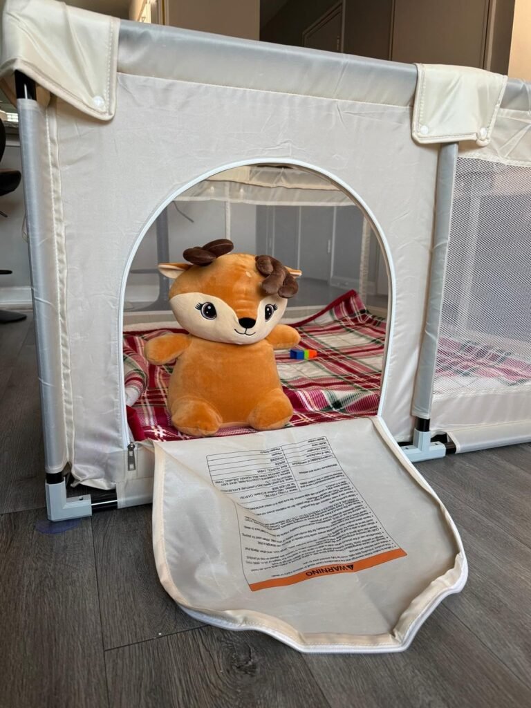 Uanlauo Beige Playpen product view 2