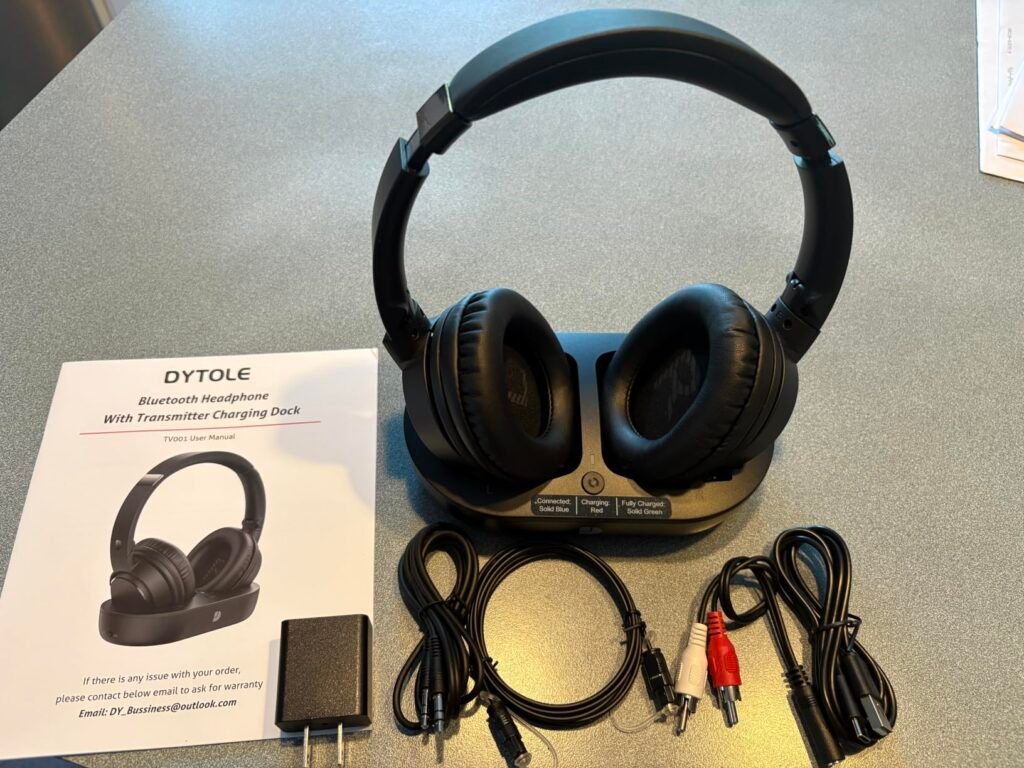 Wireless TV Headphones with Charging Dock product view 2